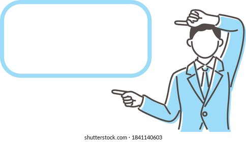 Illustration of a man to guide