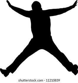 illustration of a man jumping