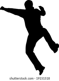 illustration of a man jumping