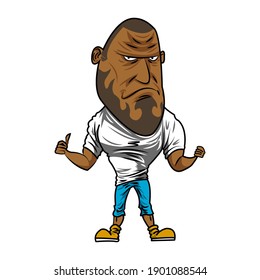 Illustration of a man, Macho man, Gentle man, Vector.