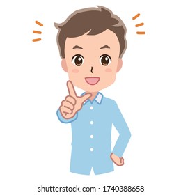 Illustration of a man pointing