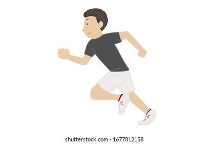 Illustration of a man running