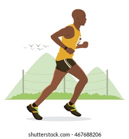 Illustration of a Man Running