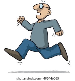 illustration of a man running