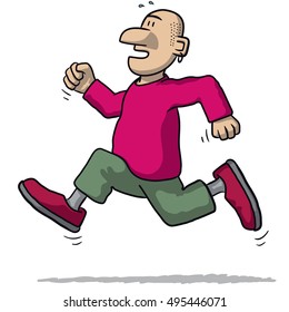 illustration of a man running