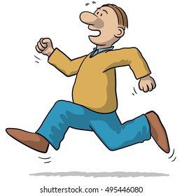 illustration of a man running