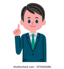Illustration of a man in a suit