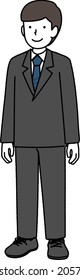 Ilustración de un hombre con traje