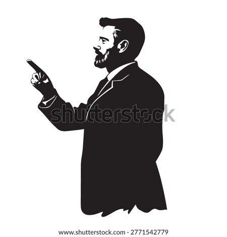 illustration of a man in a suit, good for men, suit, business, adult, businessman, concept, character, boss, design, confident, people and more