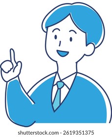 Ilustração do homem em terno apontando dedos