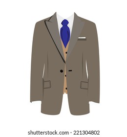 Illustration of  man suit, tie, business suit,  business, man in suit