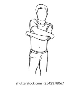 Uma ilustração do homem tirando sua camisa ilustração ilustração mão desenhada
