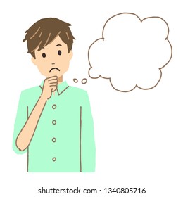 
Illustration of a man thinking