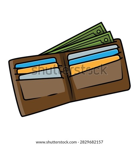 The Illustration of Man Wallet