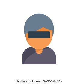 Illustration of a man wearing a blindfold over his eyes, symbolizing a lack of vision or awareness