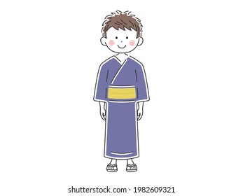 浴衣 男 のイラスト素材 画像 ベクター画像 Shutterstock