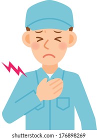 Illustration of a man working in factory