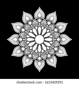 illustration of mandala art decoration