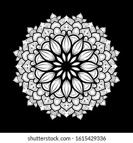 illustration of mandala art decoration