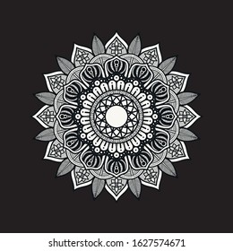 illustration of mandala art decoration, islamic, arabic, indian.