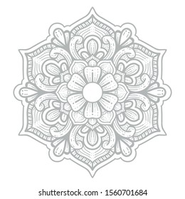 illustration of mandala art design