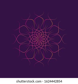 illustration of mandala ornament design