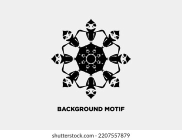 ILLUSTRATION VON MANDALA PATTERN FLORALEM HINTERGRUND MOTIF