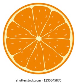 Illustration of a mandarin orange