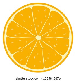 Illustration of a mandarin orange