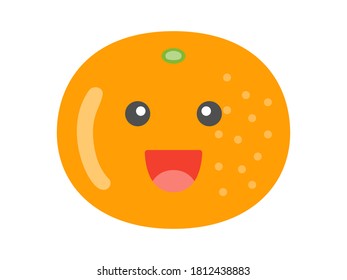 Illustration des mandarinorangen Charakters.