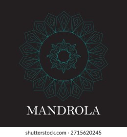 Ilustración de una mandolina con fluir.
