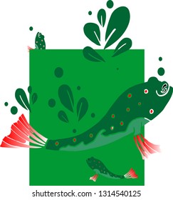 illustration of mangrove fish