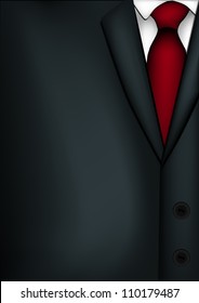 Illustration of mans suit.