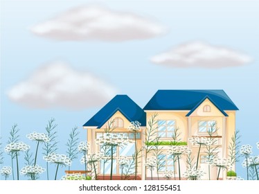 Illustration of a mansion house