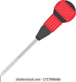 Ilustración de un destornillador manual.