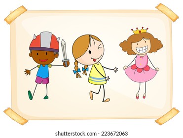 Illustration vieler Kinder