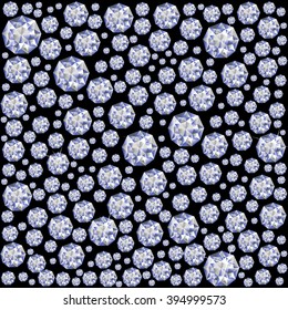 Illustration of many diamonds