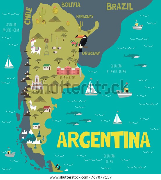 アルゼンチンの自然 動物 および史跡の地図 編集可能なベクターイラスト のベクター画像素材 ロイヤリティフリー アルゼンチンの自然 動物 および史跡の地図 編集可能なベクターイラスト のベクター画像素材 ロイヤリティフリー