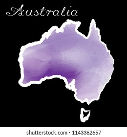 Illustration - map of the Australia in abstract style.
