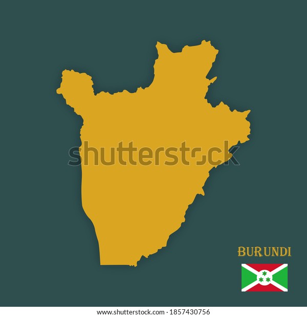 Illustration Map Burundi Stock Vector Royalty Free 1857430756 Shutterstock 0374
