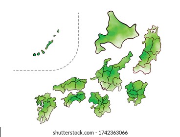 四国 地図 のイラスト素材 画像 ベクター画像 Shutterstock