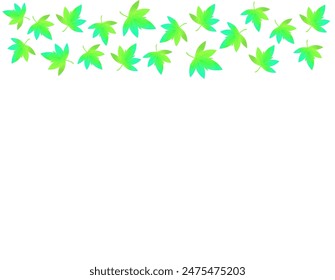 Illustration of maple leaf falling down. Maple leaves　