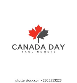 Illustration Maple Logo. Canadian Symbol. Vector Icons.