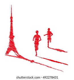 Illustration of marathon