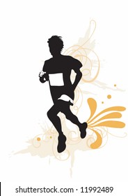 Illustration of a marathon runner