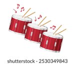 Illustration of marching snare drums being played_aligned