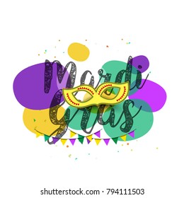 Illustration Of Mardi Gras Background.