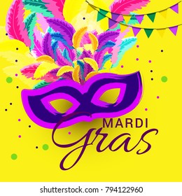 Illustration Of Mardi Gras Background.