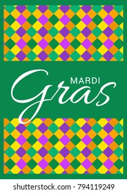 Illustration Of Mardi Gras Party Poster Or Banner Background.