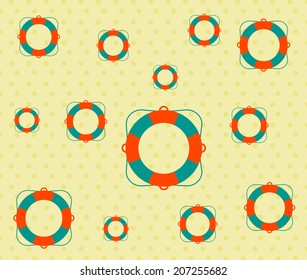 illustration of marine buoy pattern